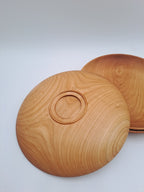 Assiette en merisier