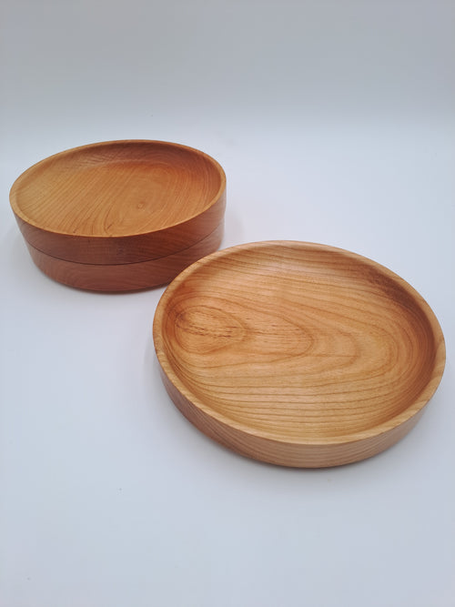 Assiette en merisier