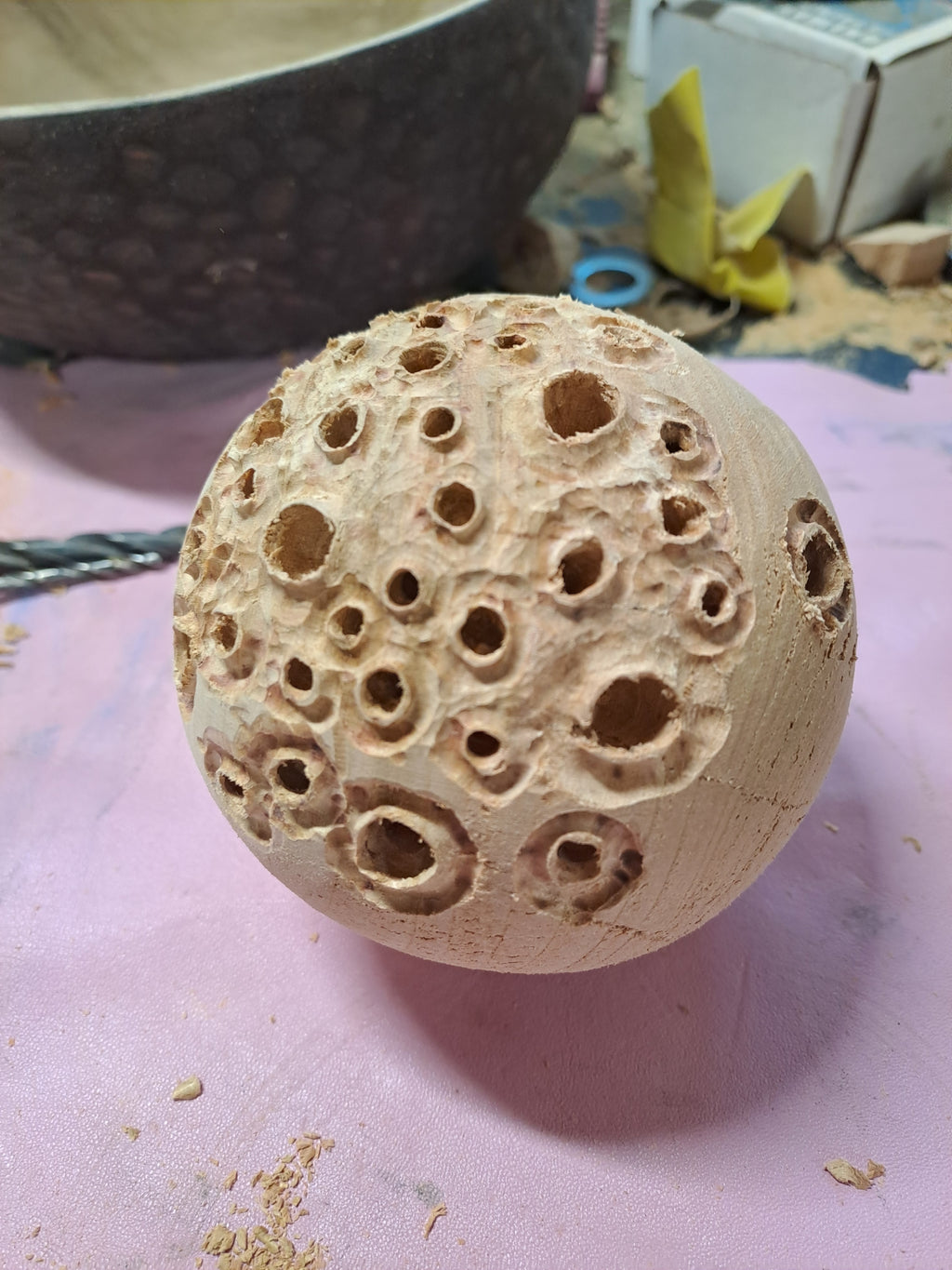 Textured Japanese cherry sphere 001