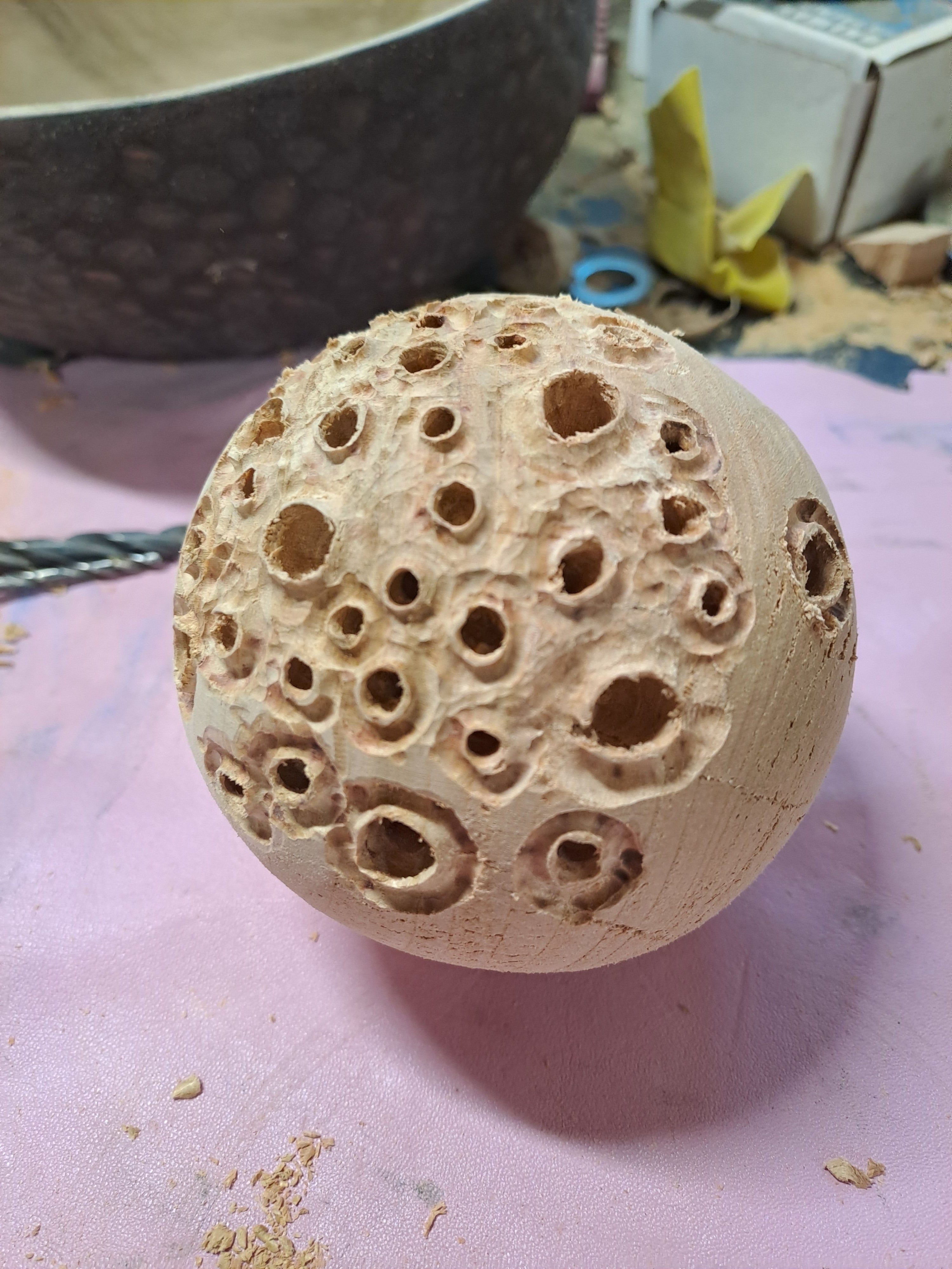 Textured Japanese cherry sphere 001