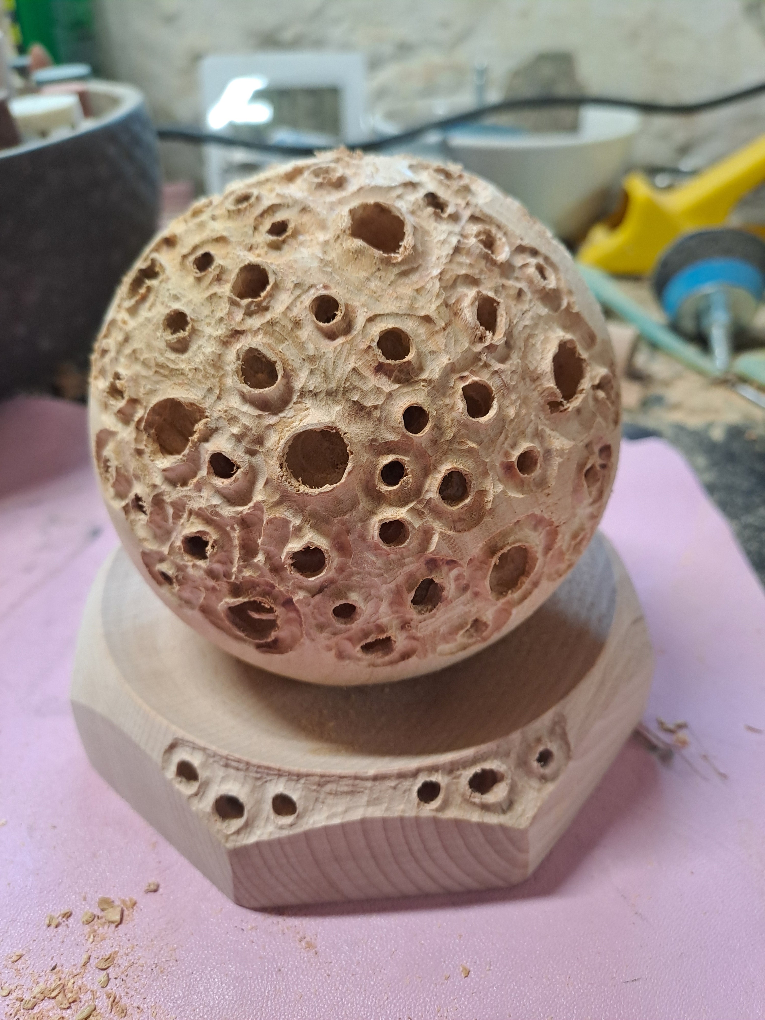 Textured Japanese cherry sphere 001
