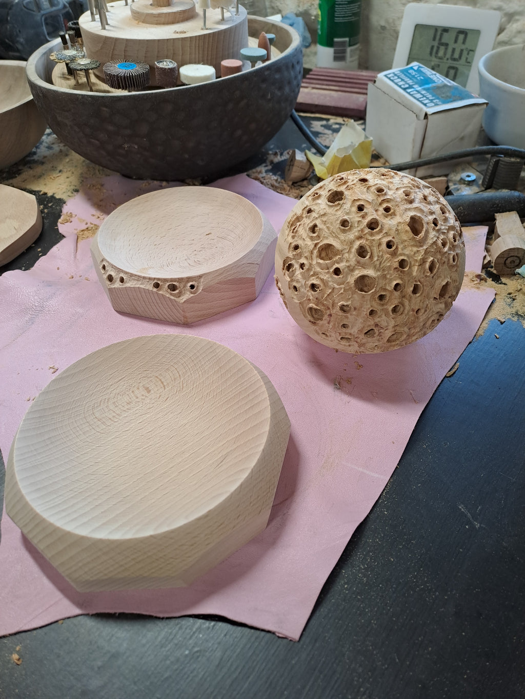 Textured Japanese cherry sphere 001